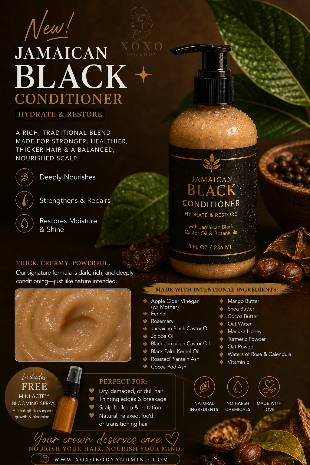 Jamaican Black Nourishment and Strengthening Conditioning Treatment
