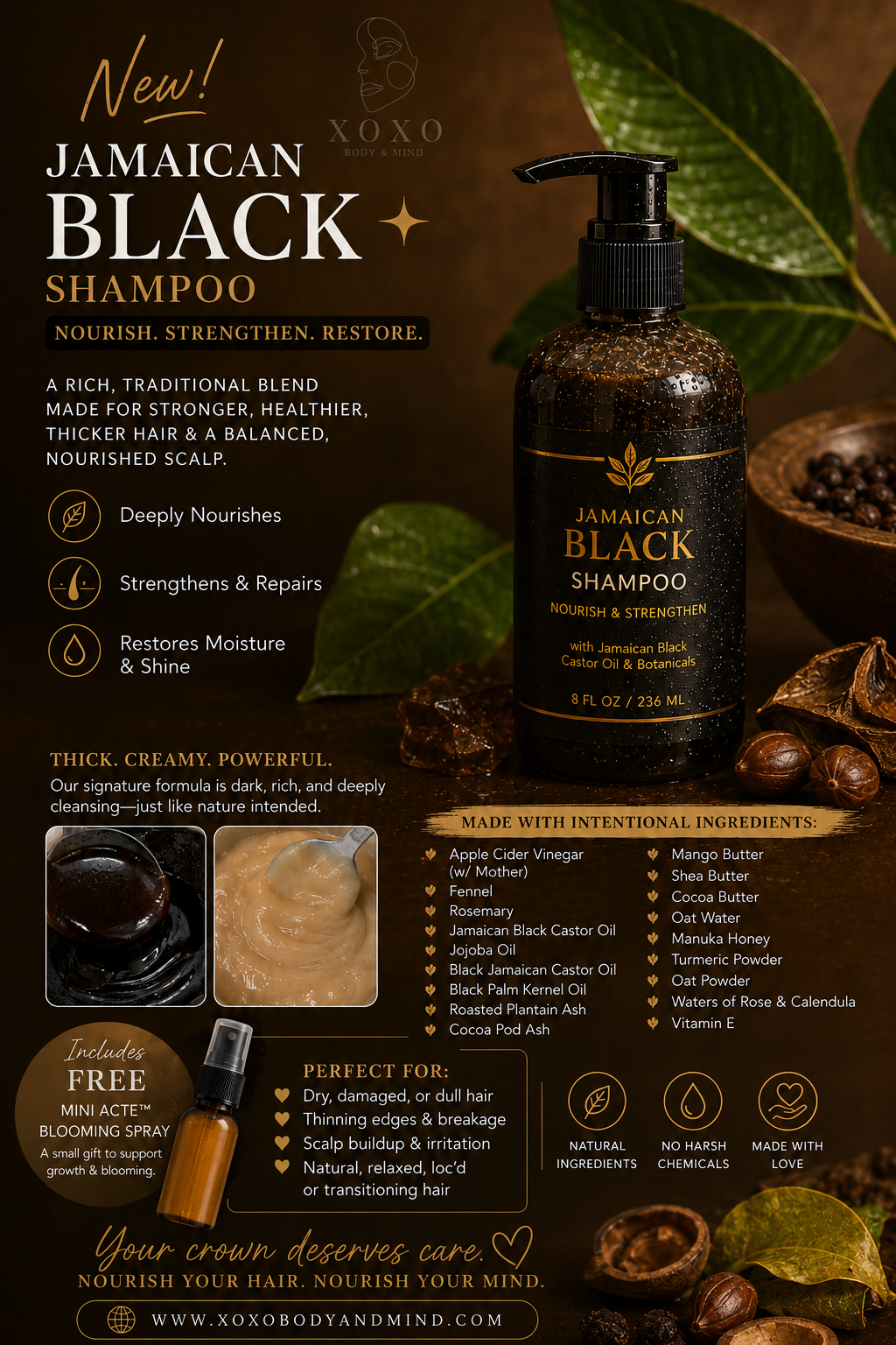 Jamaican Black Castor Oil Nourishment shampoo wash
