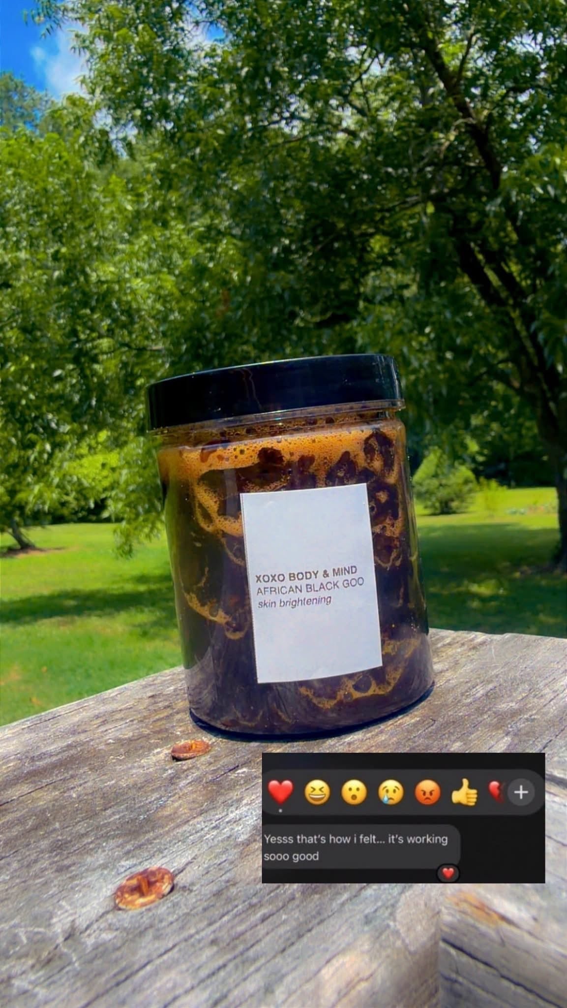 Raw African Black Honey Soap Goo
